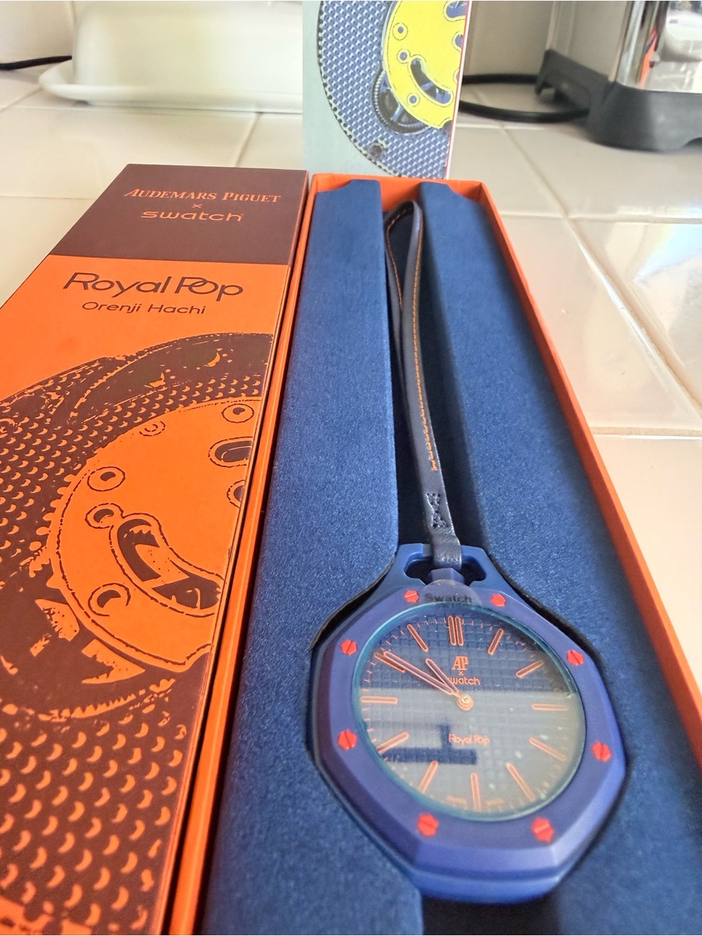 Audemars Piguet x Swatch Royal Pop Blue and Orange Watch